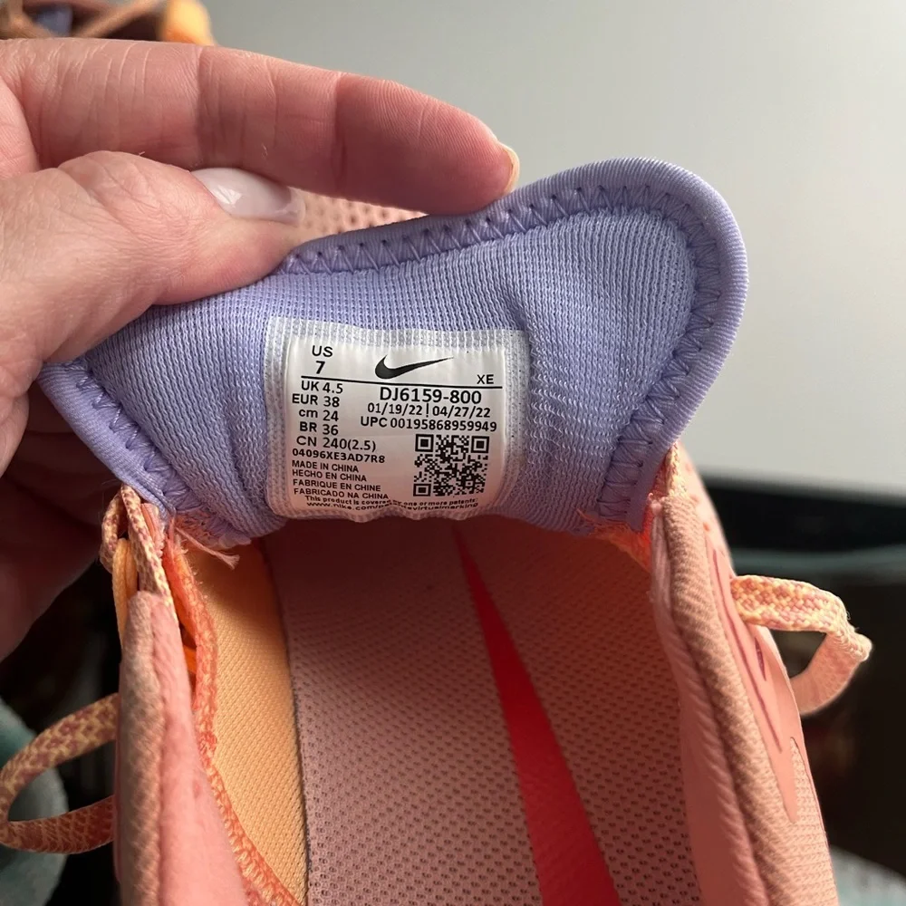 Nike Trail Running Shoes React Pegasus Trail 4, Arctic Orange/Magic Embe…